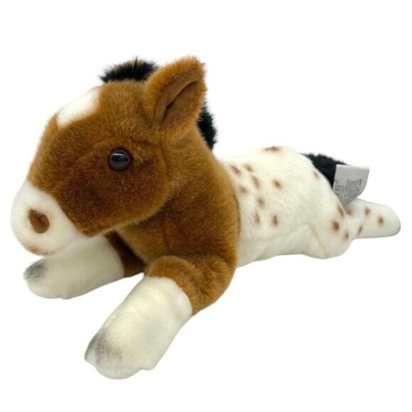 Other - Horse Plush Wildlife Adventures Evergreen Brown White Stuffed Animal Soft